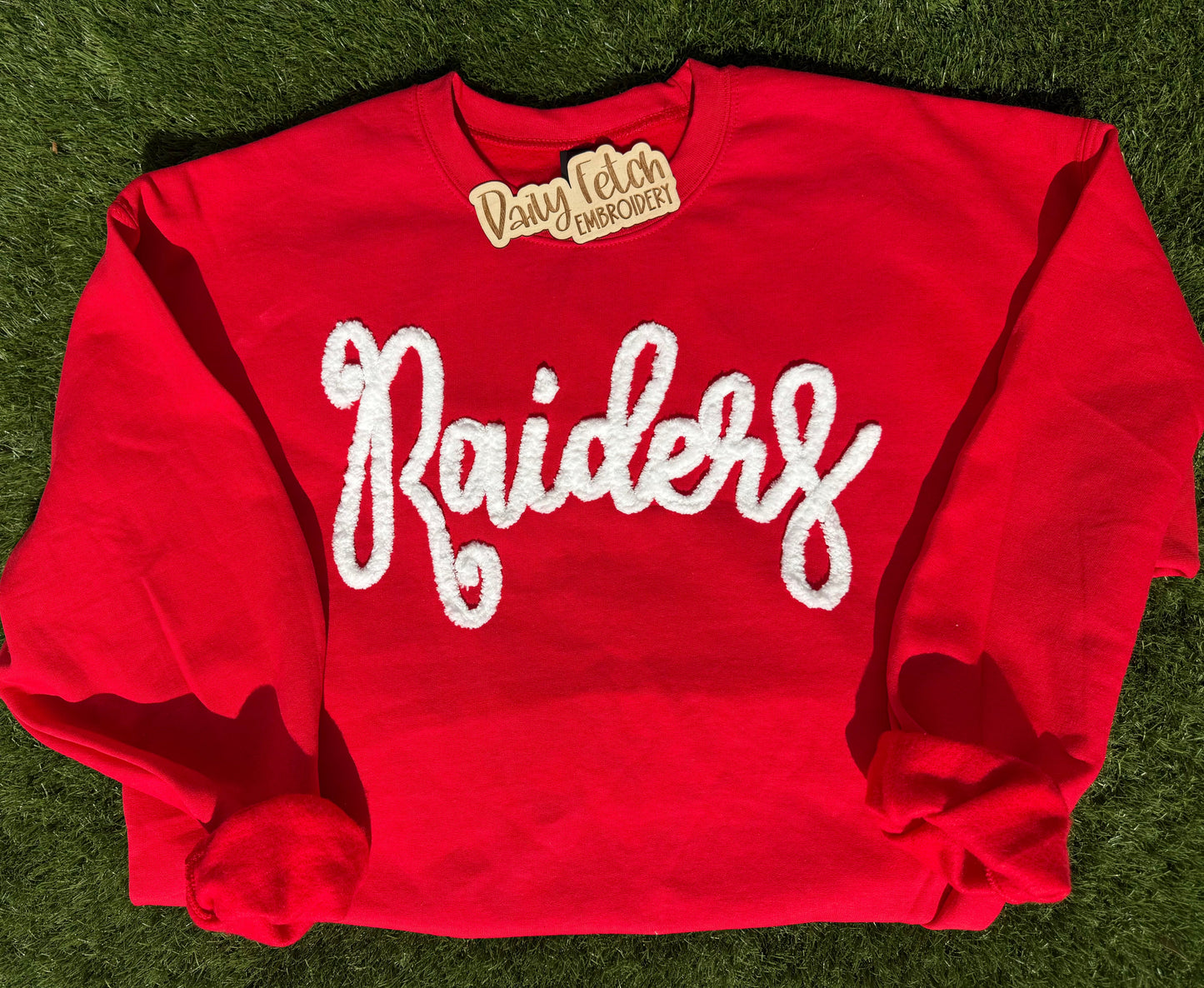 Raiders Embroidered Yarn Sweatshirt