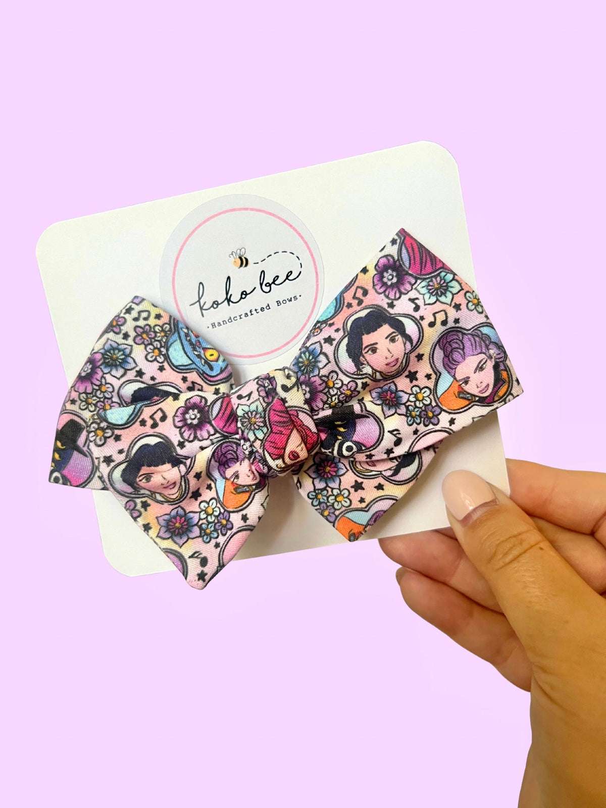 Purple Kpop Girlies Bows