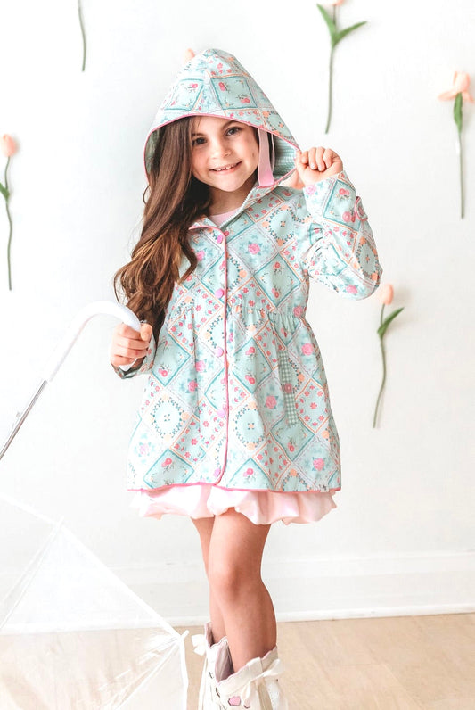 *PREORDER* Petal Patchwork Raincoat