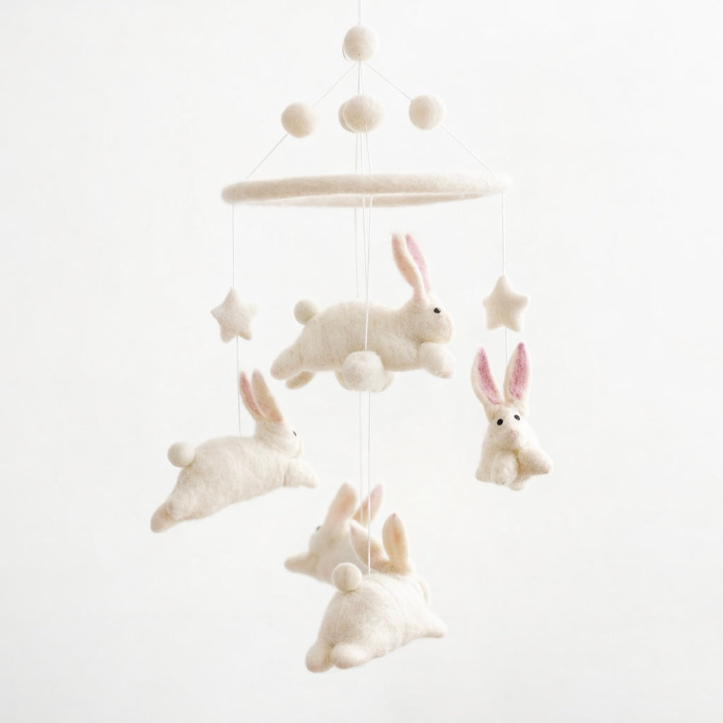 Felt Baby Mobile - Bunnies