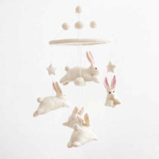 Felt Baby Mobile - Bunnies