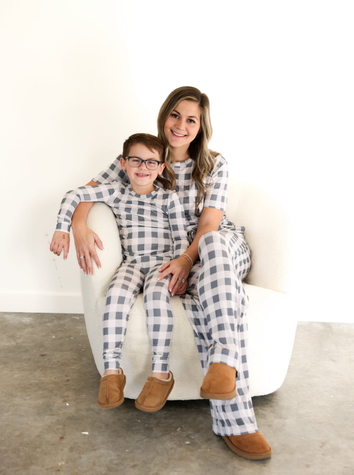 SLATE GINGHAM | TWO PIECE SET