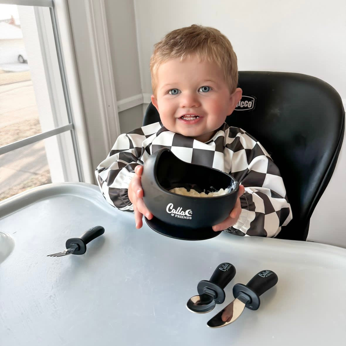 Silicone & Stainless Steel Toddler Utensil Set