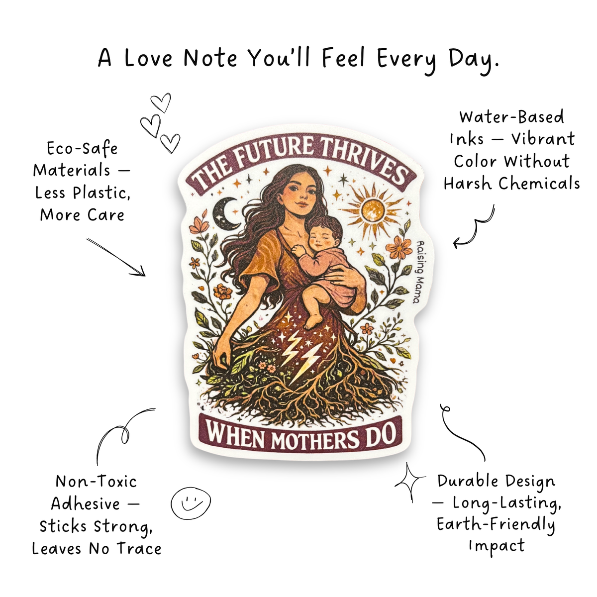 The Future Thrives When Mothers Do - Sticker