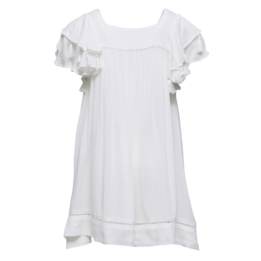White Tassel Time Cover Up