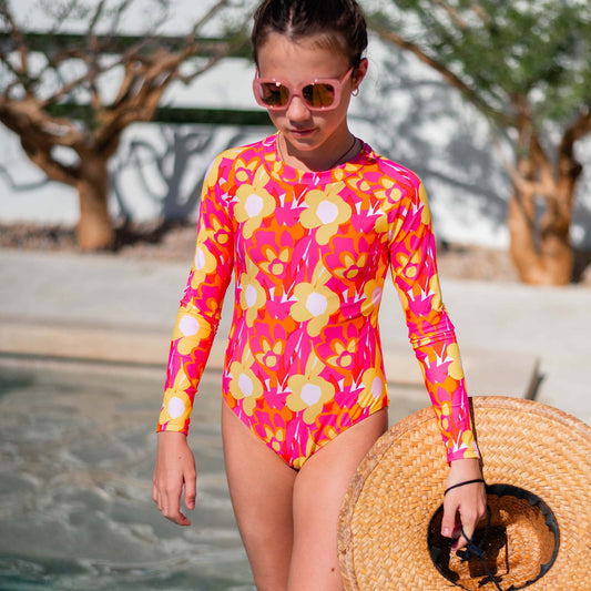 Pop of Sunshine LS Surf Suit - FINAL SALE
