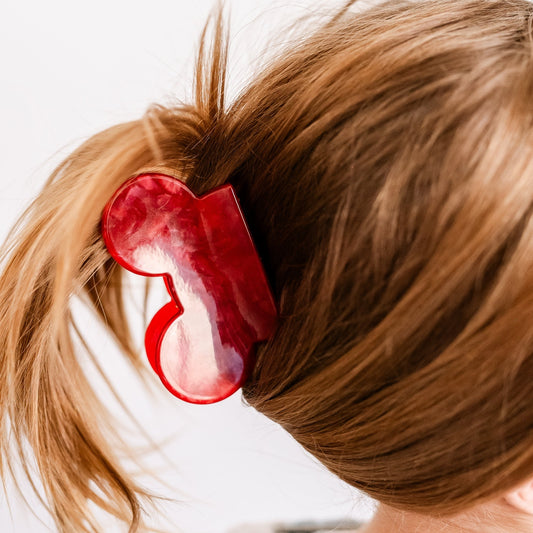 Red Small Mouse Claw Clip