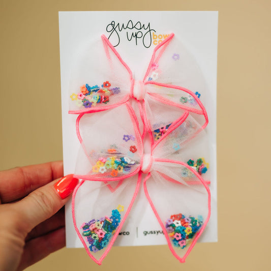 Flower Power Shaker Whimsy Pigtail Set