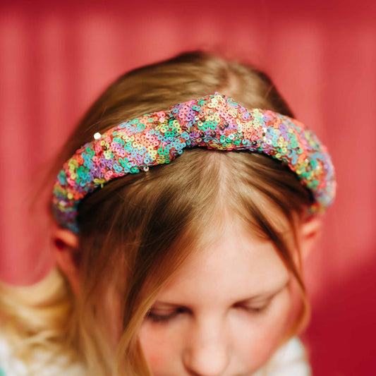 Multicolor Sequin Headband