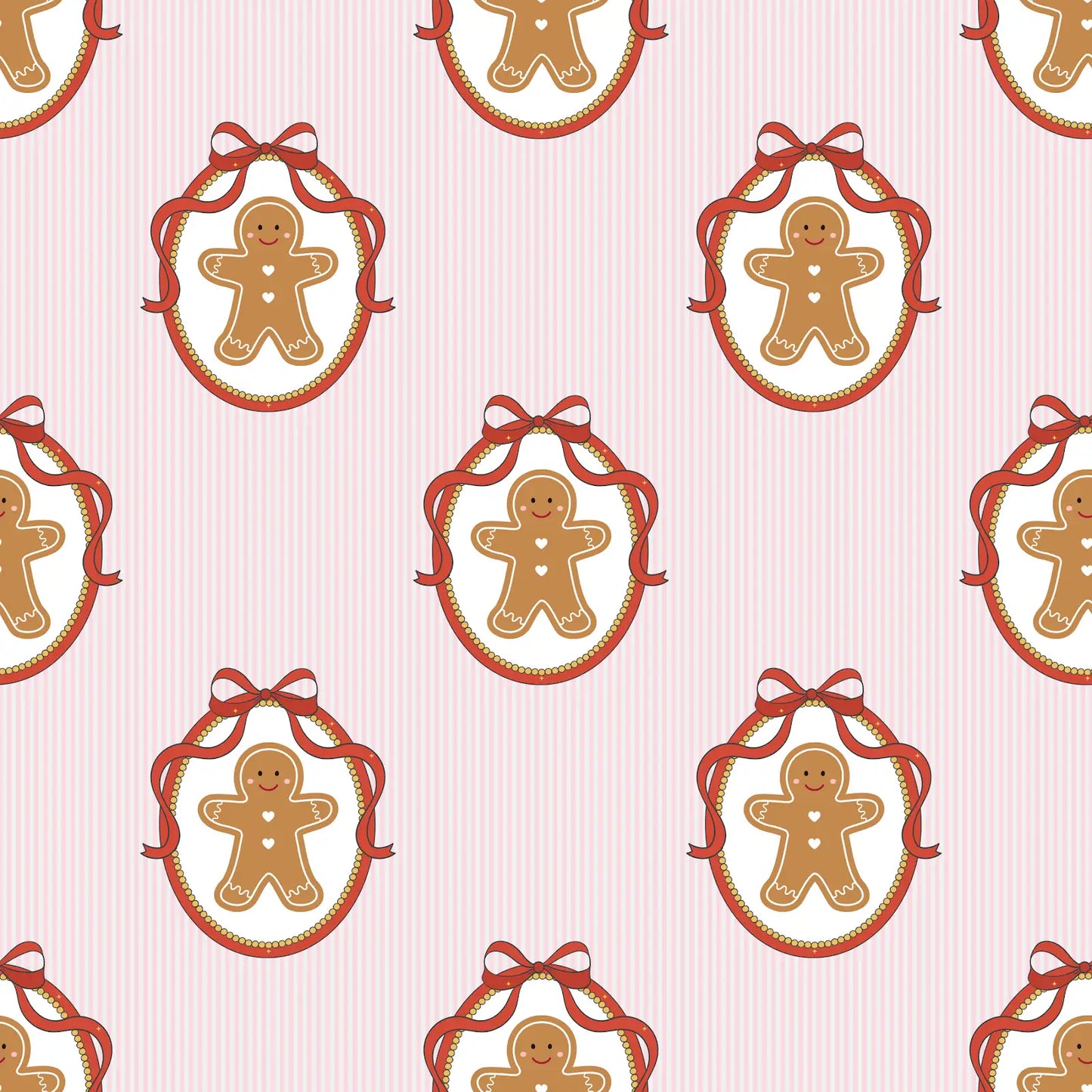 Pink Gingerbread Baby PJs