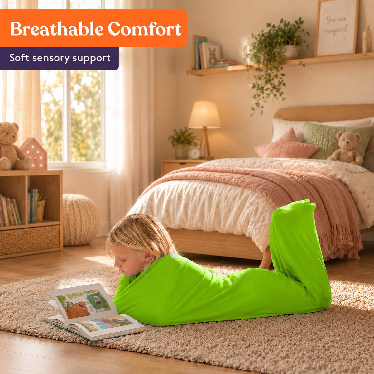 Sensory Stretchy Body Sock - New Snap Closure