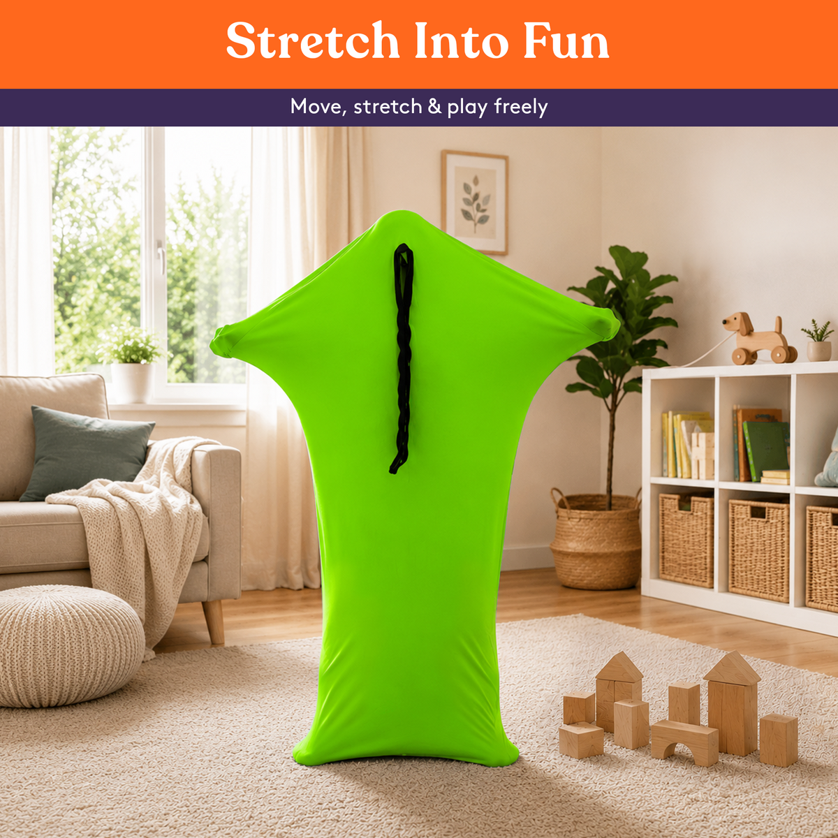 Sensory Stretchy Body Sock - New Snap Closure