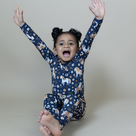 Wild Horses 2pc Long Sleeve Pajamas
