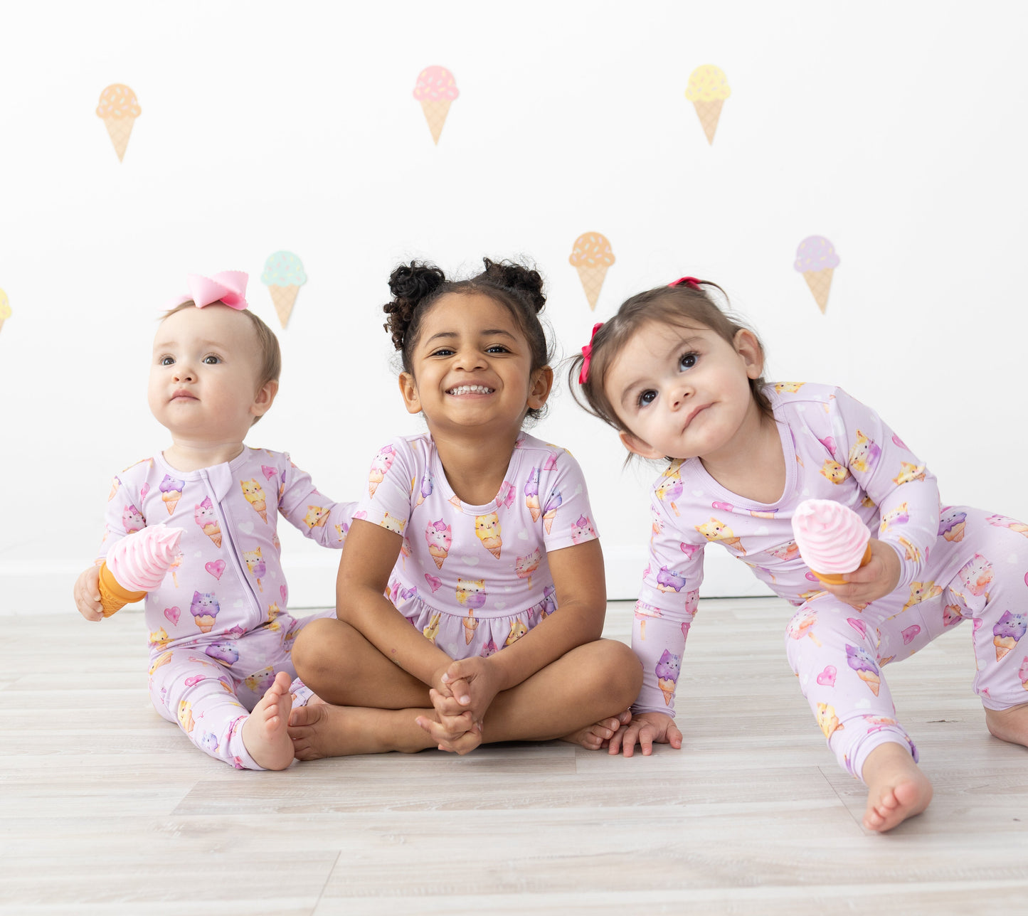 Purrfect Scoops 2pc Long Sleeve Pajamas