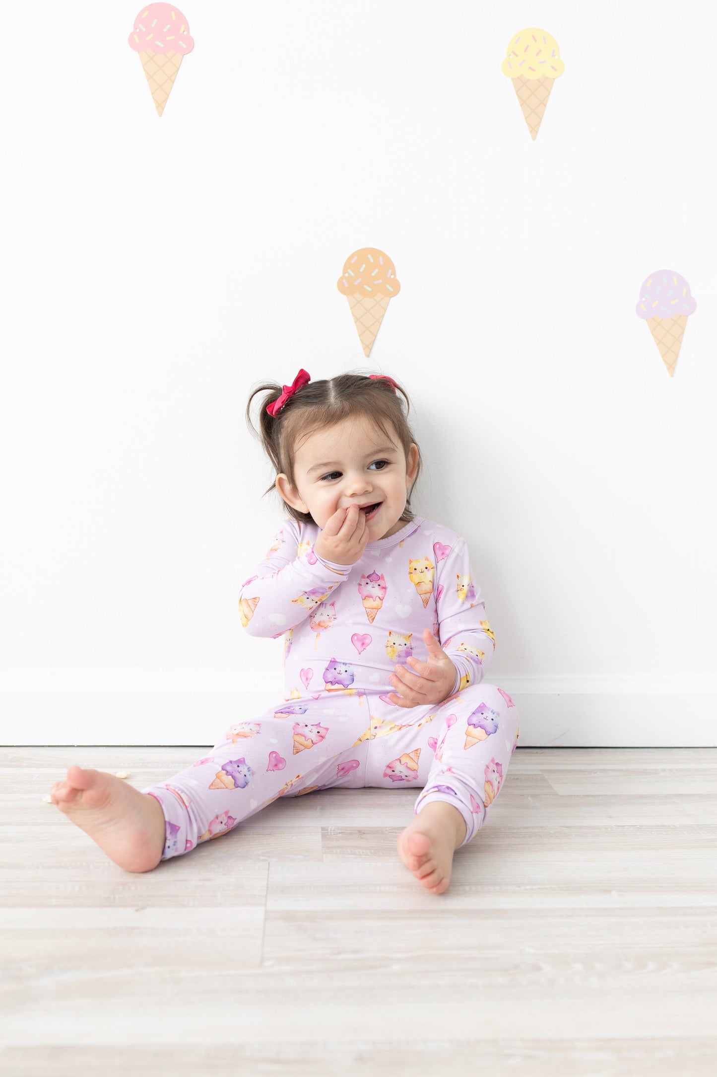 Purrfect Scoops 2pc Long Sleeve Pajamas