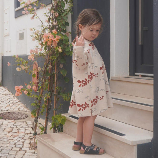 Organic Pima Cotton Kids Dress - Peace