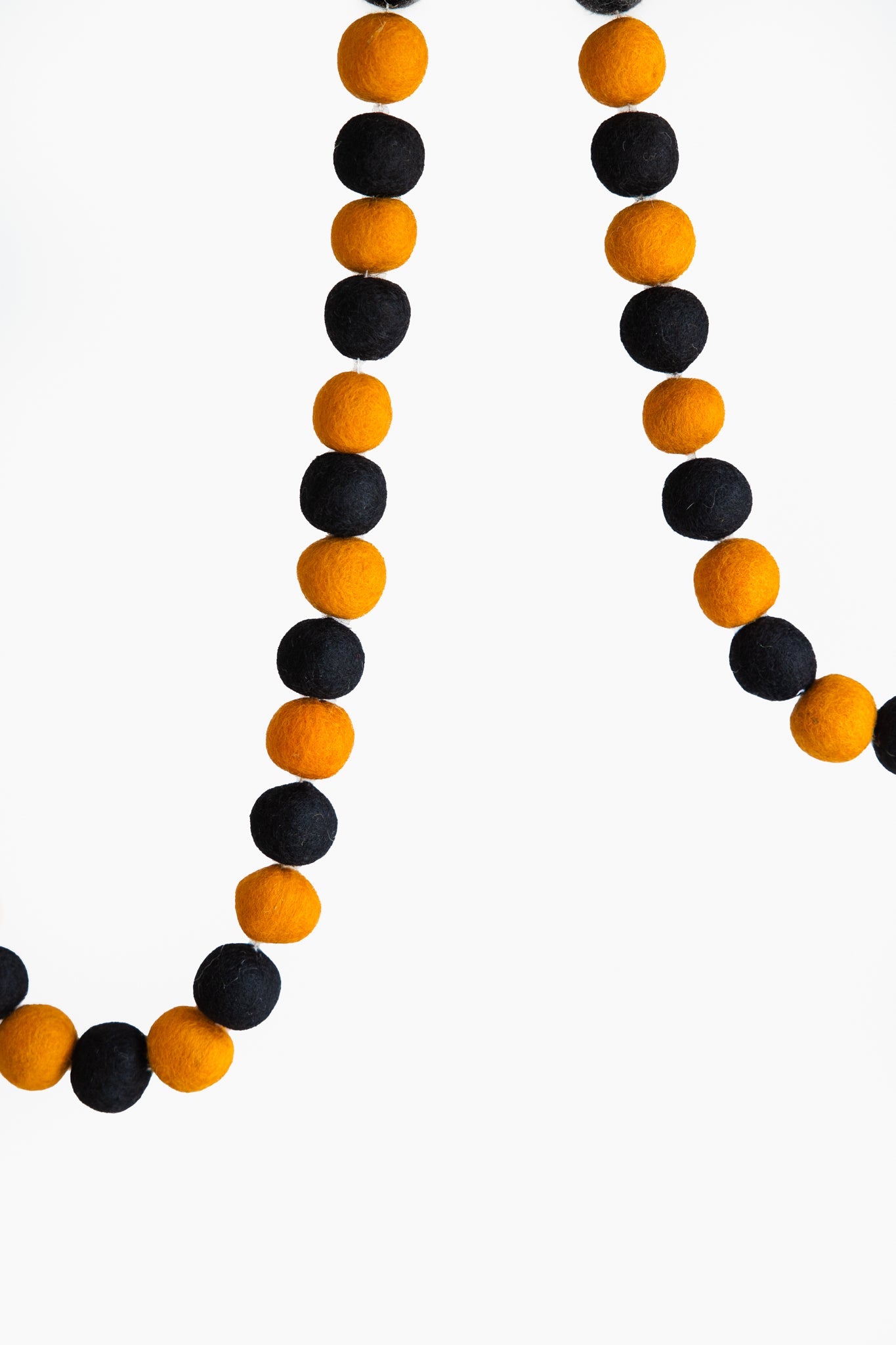 Orange & Black Ball Garland
