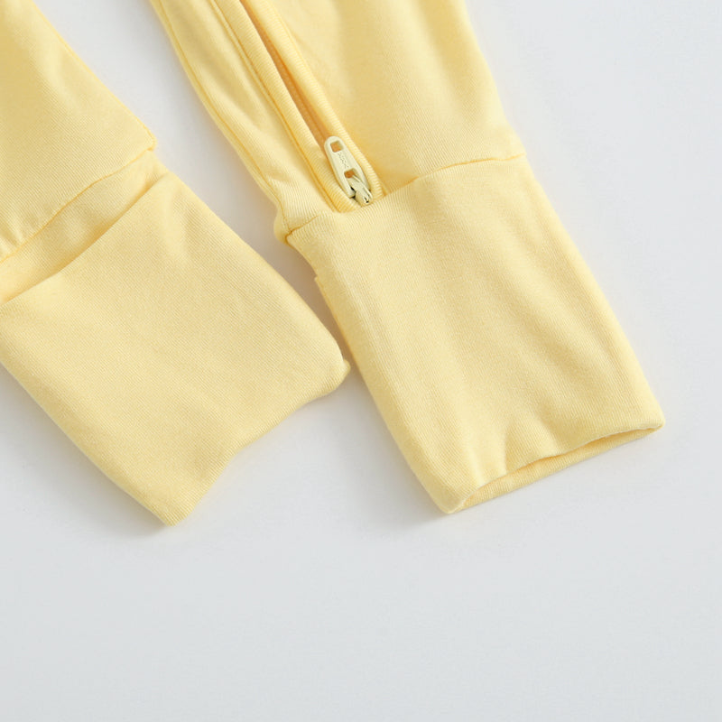 Happy Yellow Zippered Baby Romper