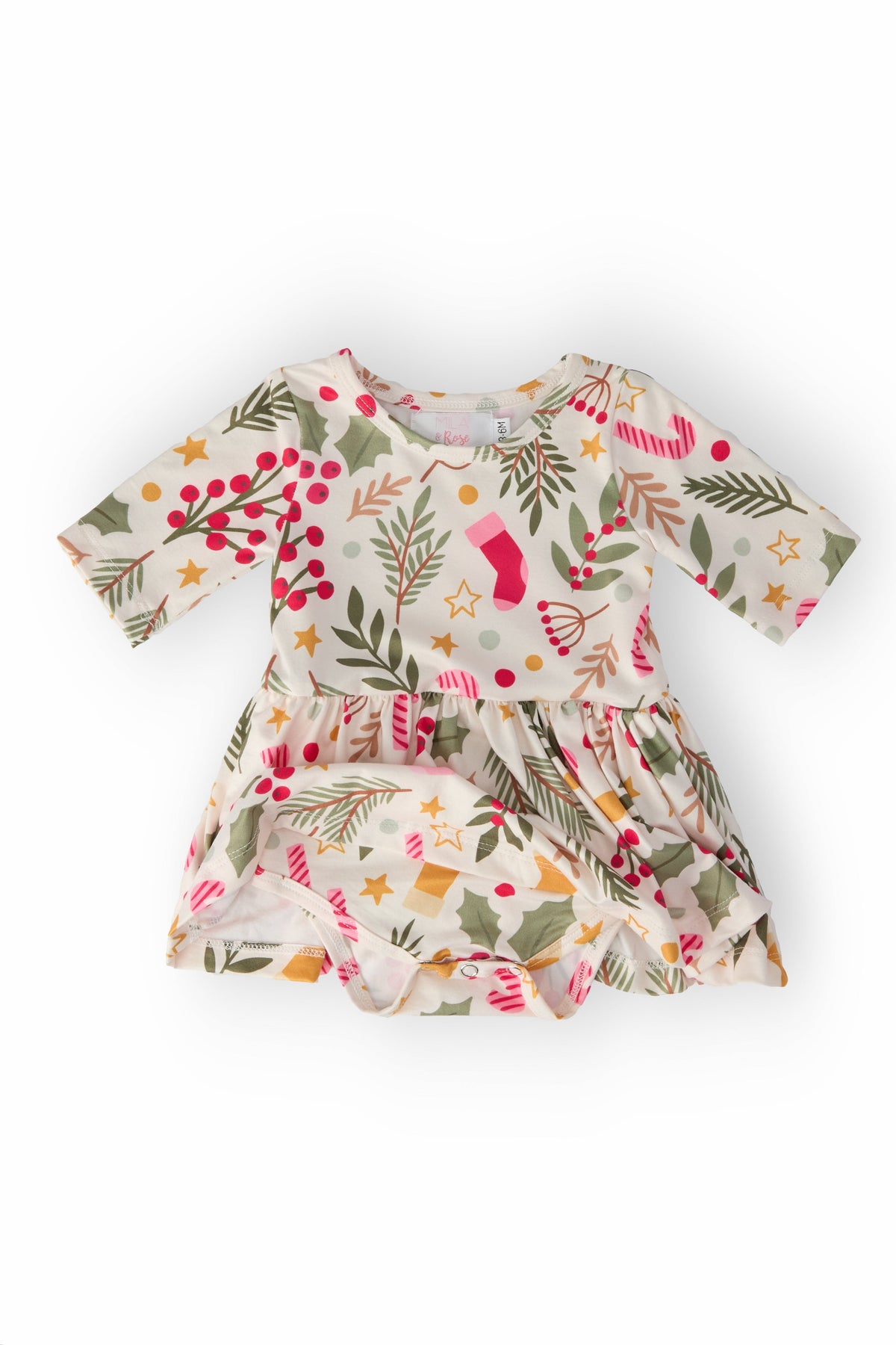 Holly Jolly Christmas Twirl Bodysuit