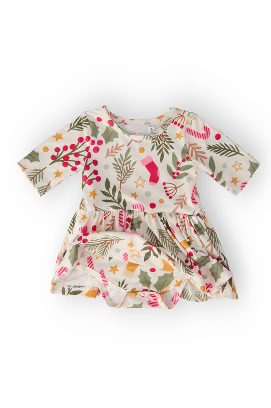 Holly Jolly Christmas Twirl Bodysuit