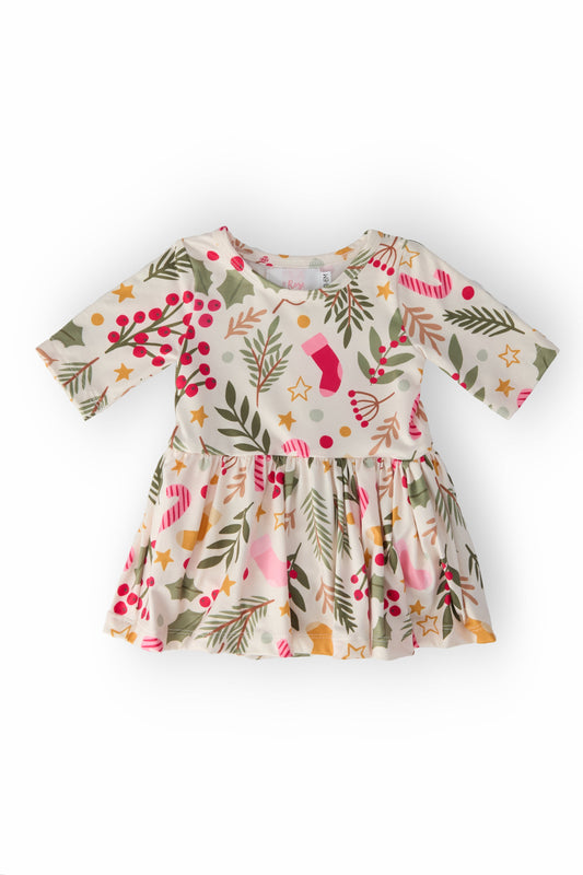 Holly Jolly Christmas Twirl Bodysuit