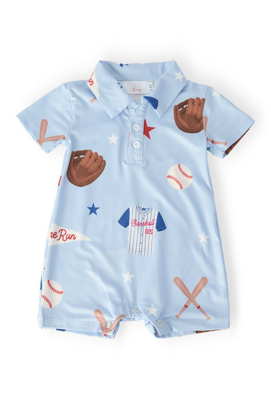 Home Run Polo Shorty One-Piece