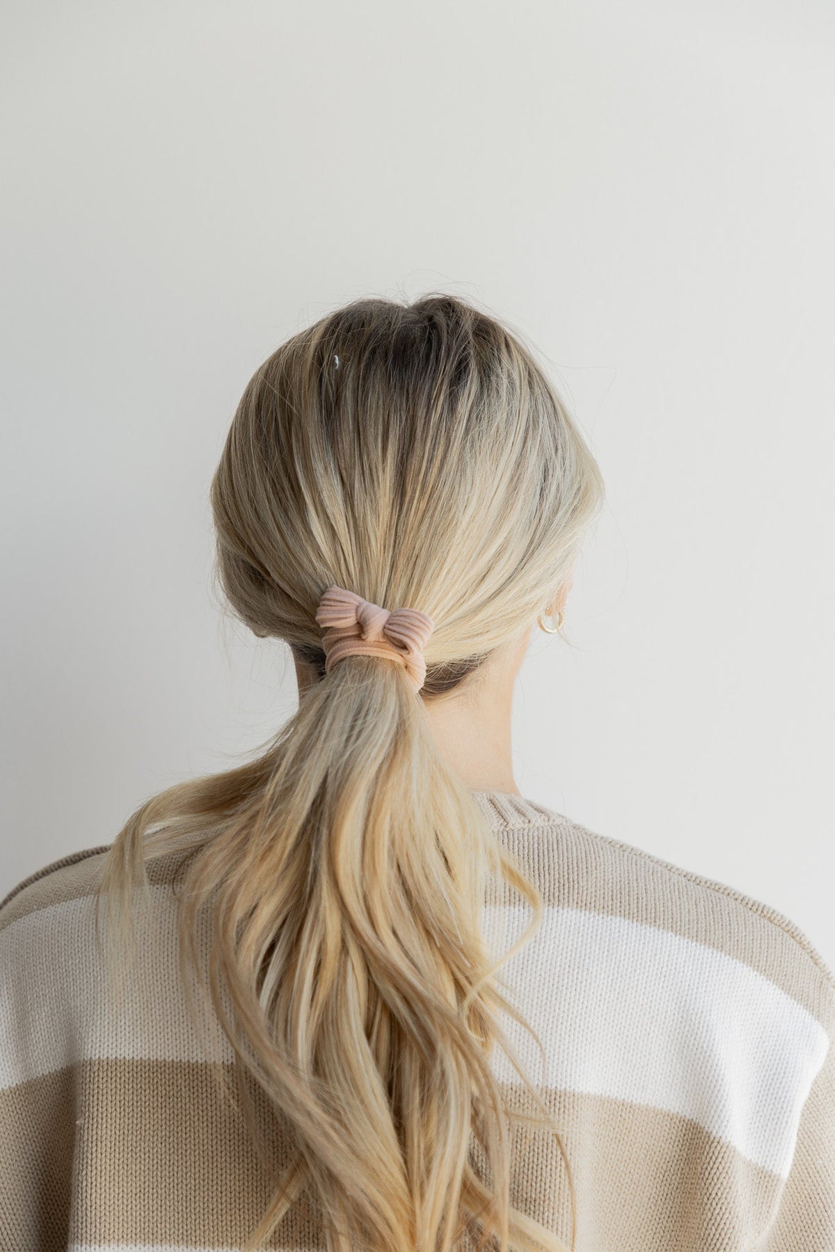 BOW SLICK BACK PONYTAILS (PACK OF 3)