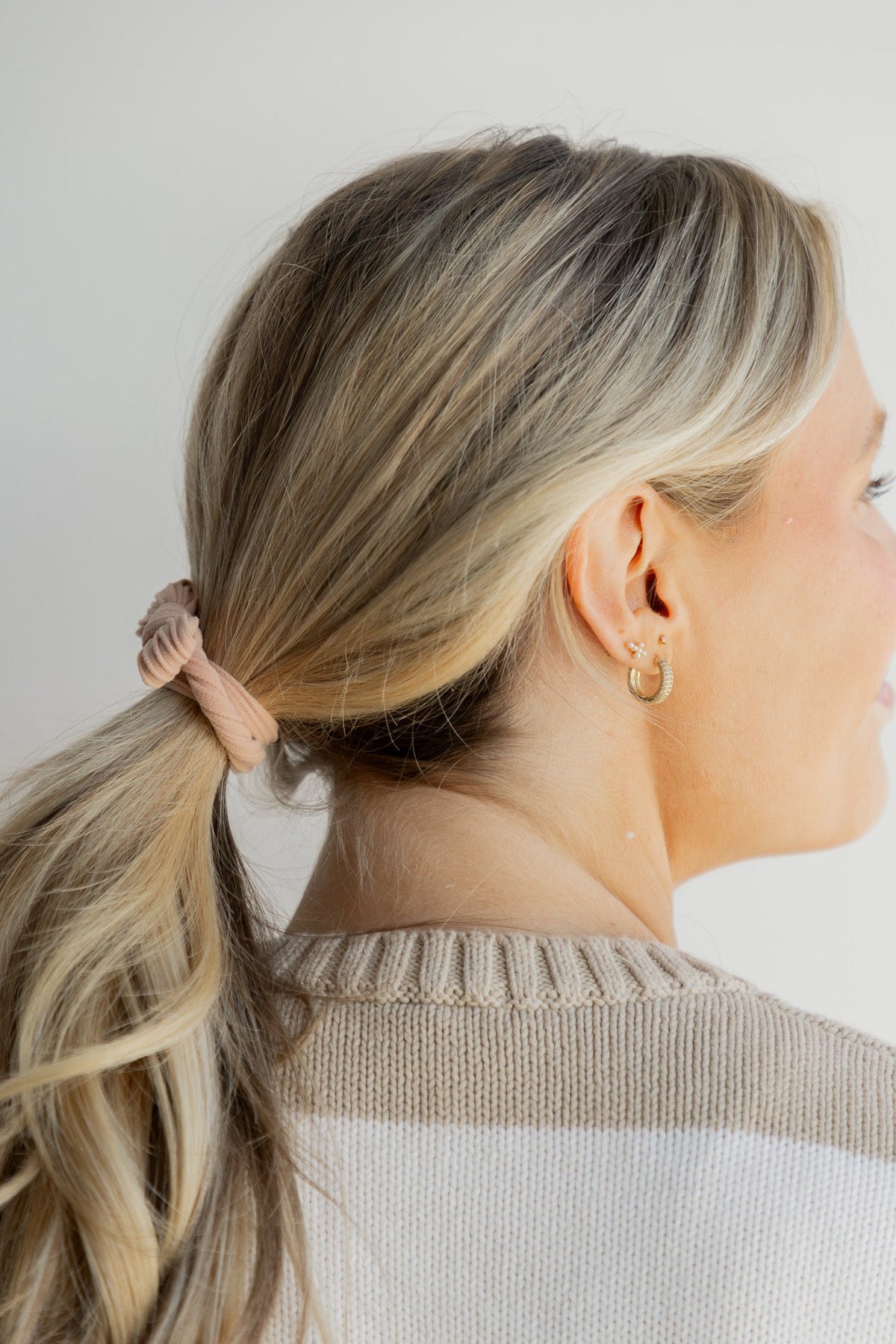 BOW SLICK BACK PONYTAILS (PACK OF 3)