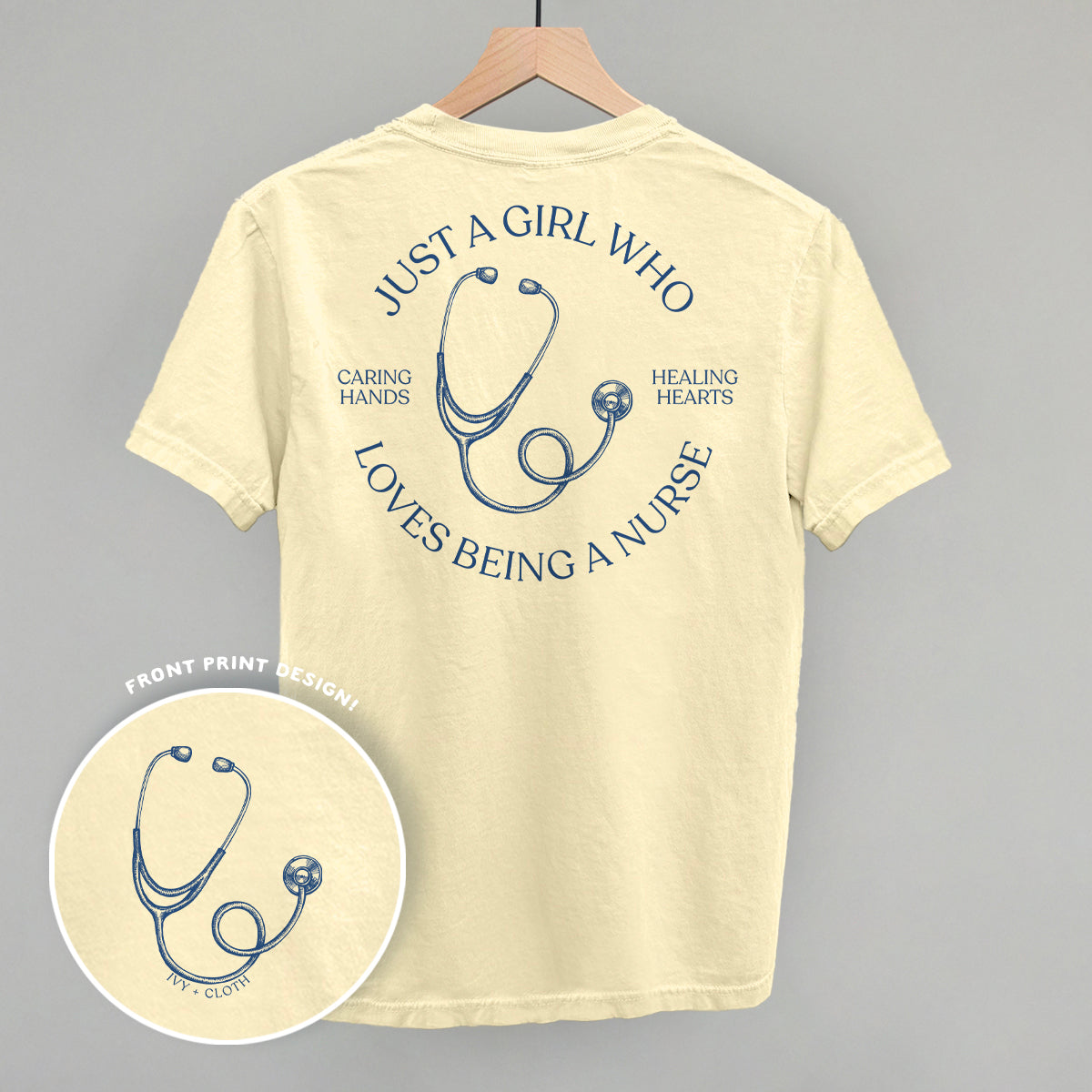 Just A Girl Who Loves Being A Nurse (Back Print)