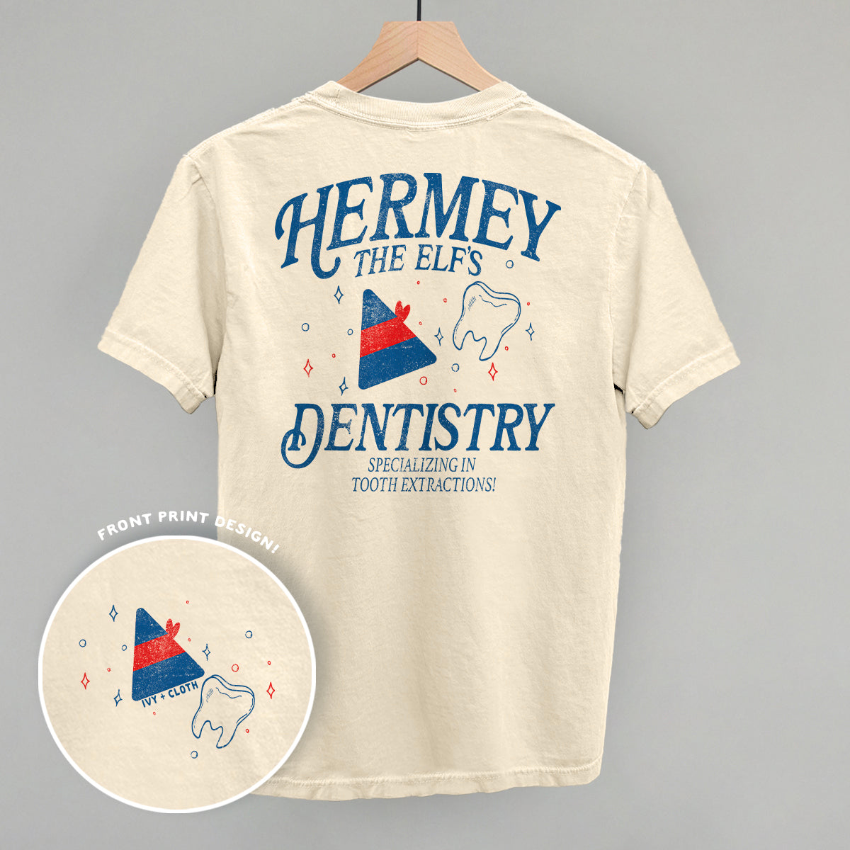 Hermey's Dentistry Christmas elf  (Back Print)