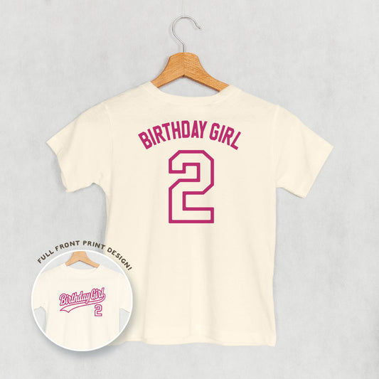 Birthday Girl Varsity #2 (Kids Back Print)