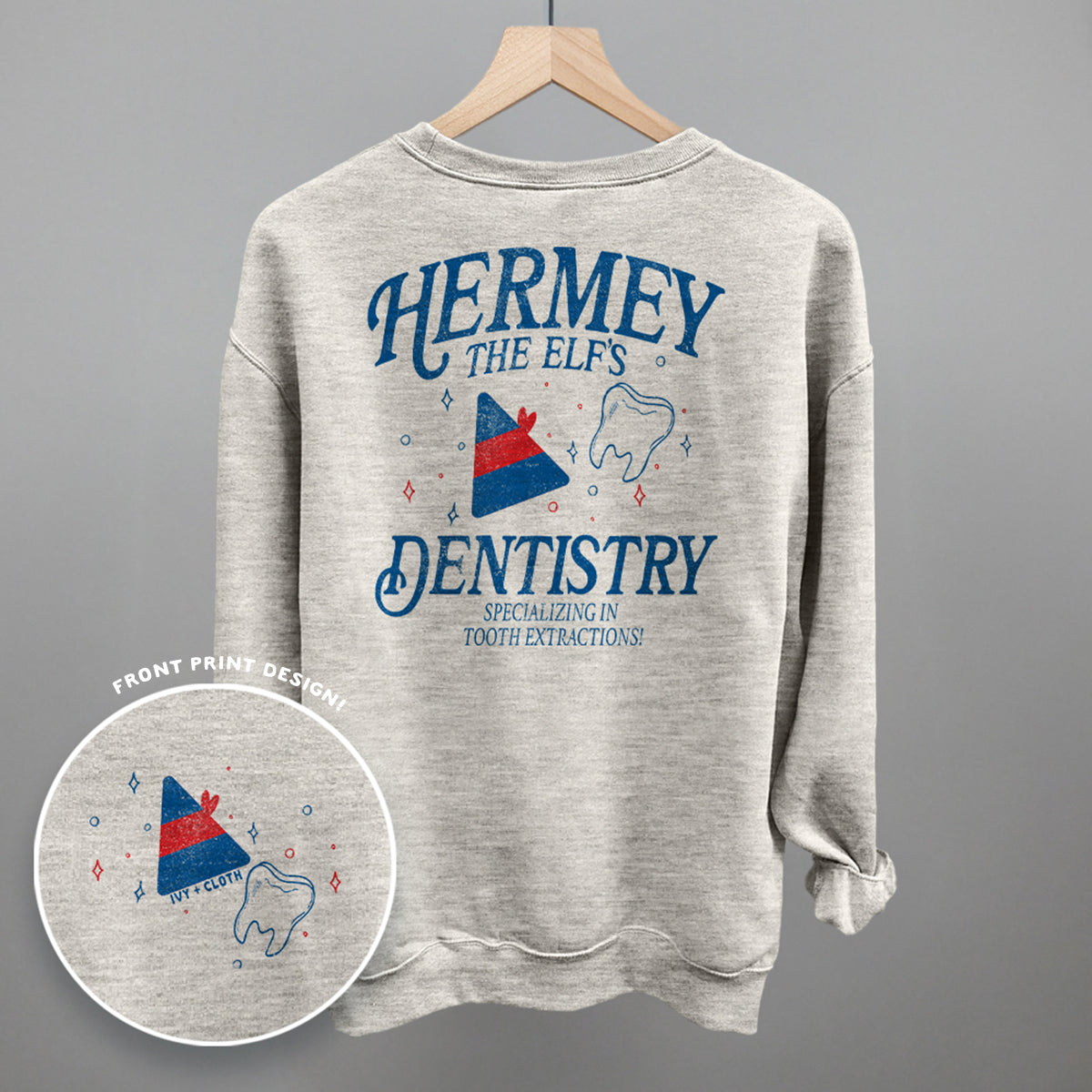 Hermey's Dentistry Christmas elf  (Back Print)
