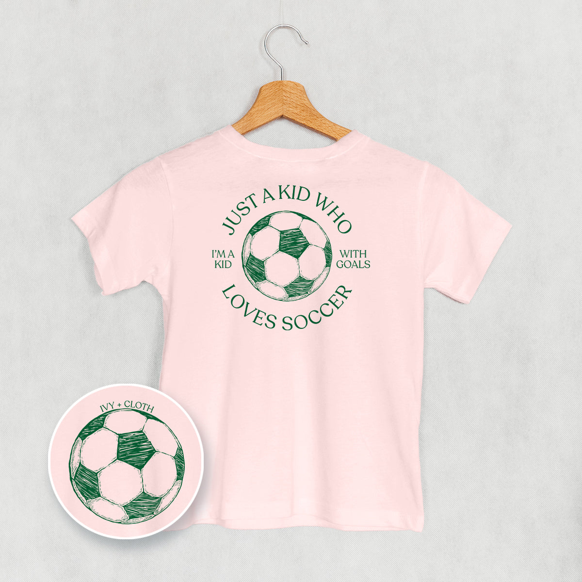 Just A Kid Who Loves Soccer (Kids Back Print)