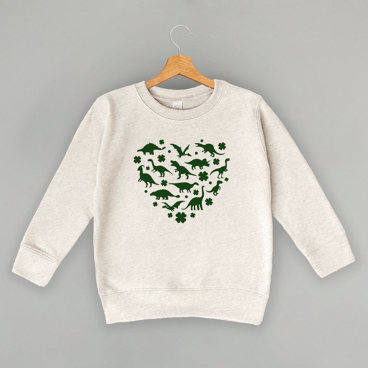 Clovers + Dinosaurs Heart (Kids)