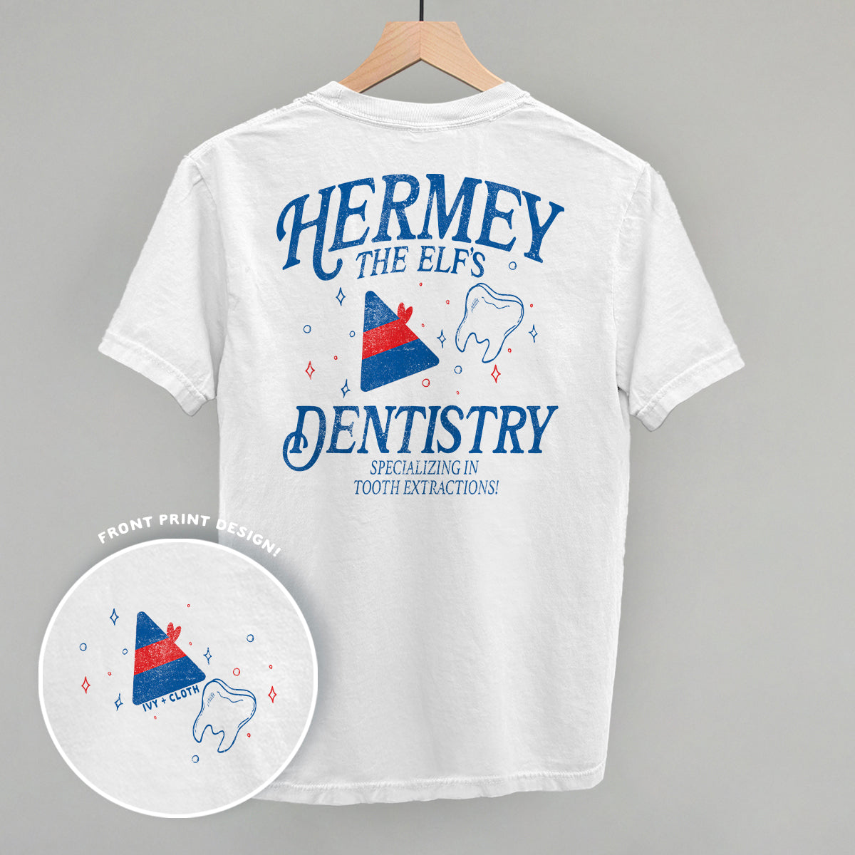 Hermey's Dentistry Christmas elf  (Back Print)