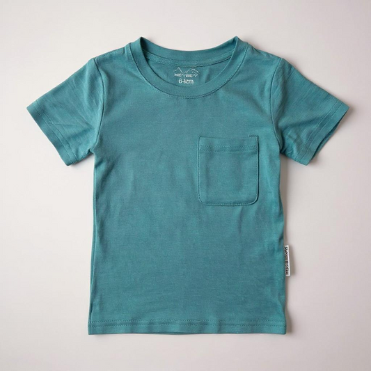 Short sleeve basics blue green