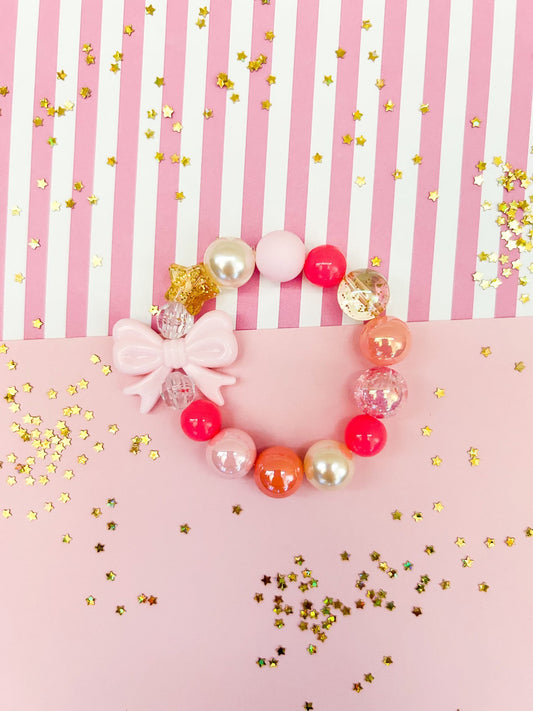 Pink Bow Bracelet