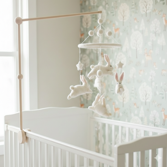 Felt Baby Mobile - Bunnies