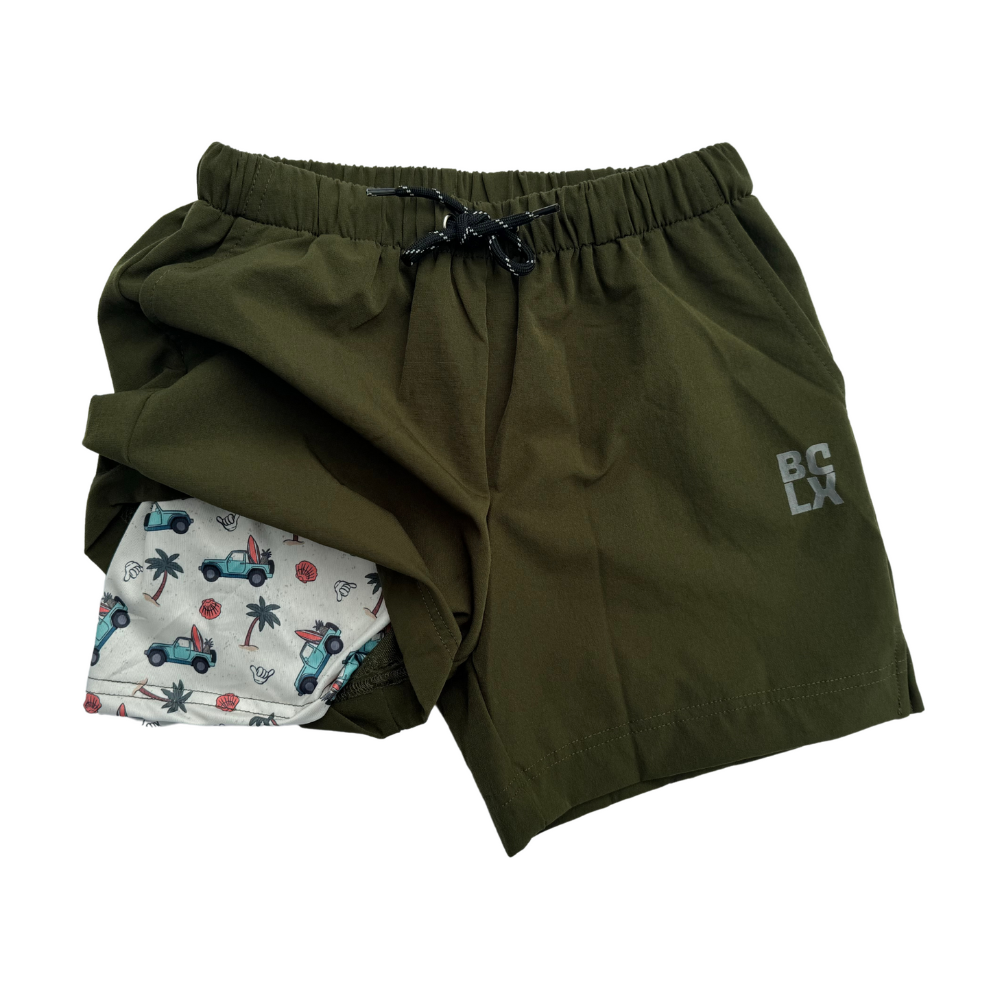 Olive + Summertime Vibes Hybrid Shorts (2024)