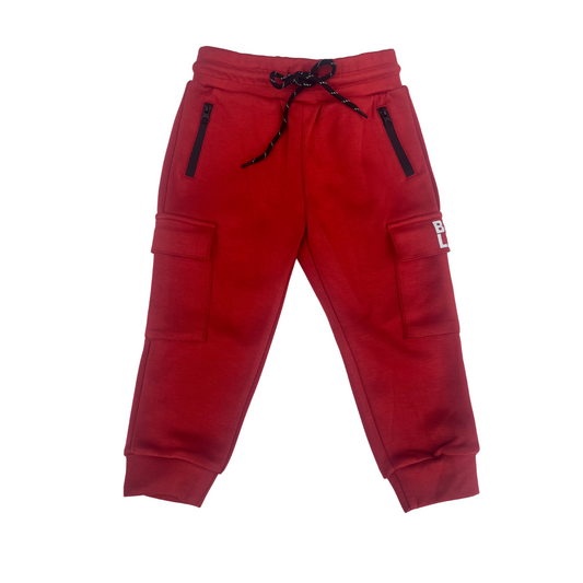 LUXE Cargo Joggers (Coastal Red)