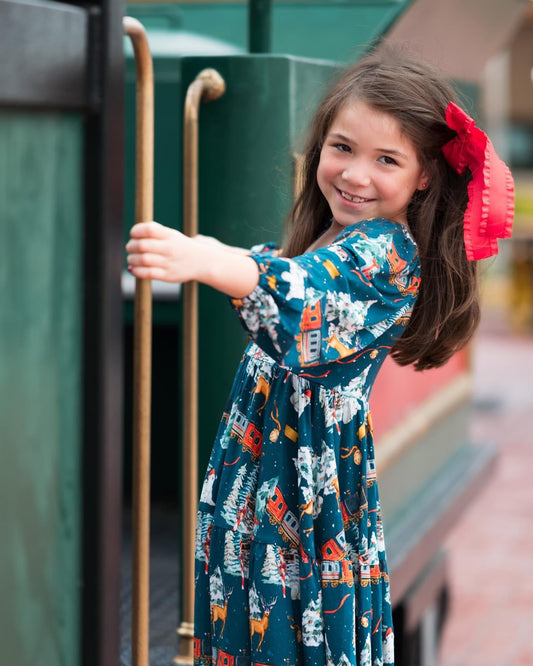 North Pole Express Twirl Dress