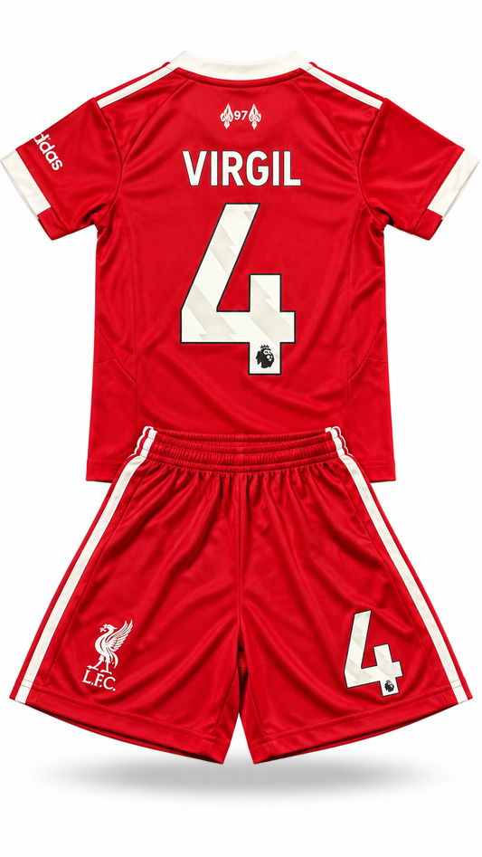 Virgil van Dijk Liverpool Kids Jersey Set Soccer Football Toddler Youth Tshirt