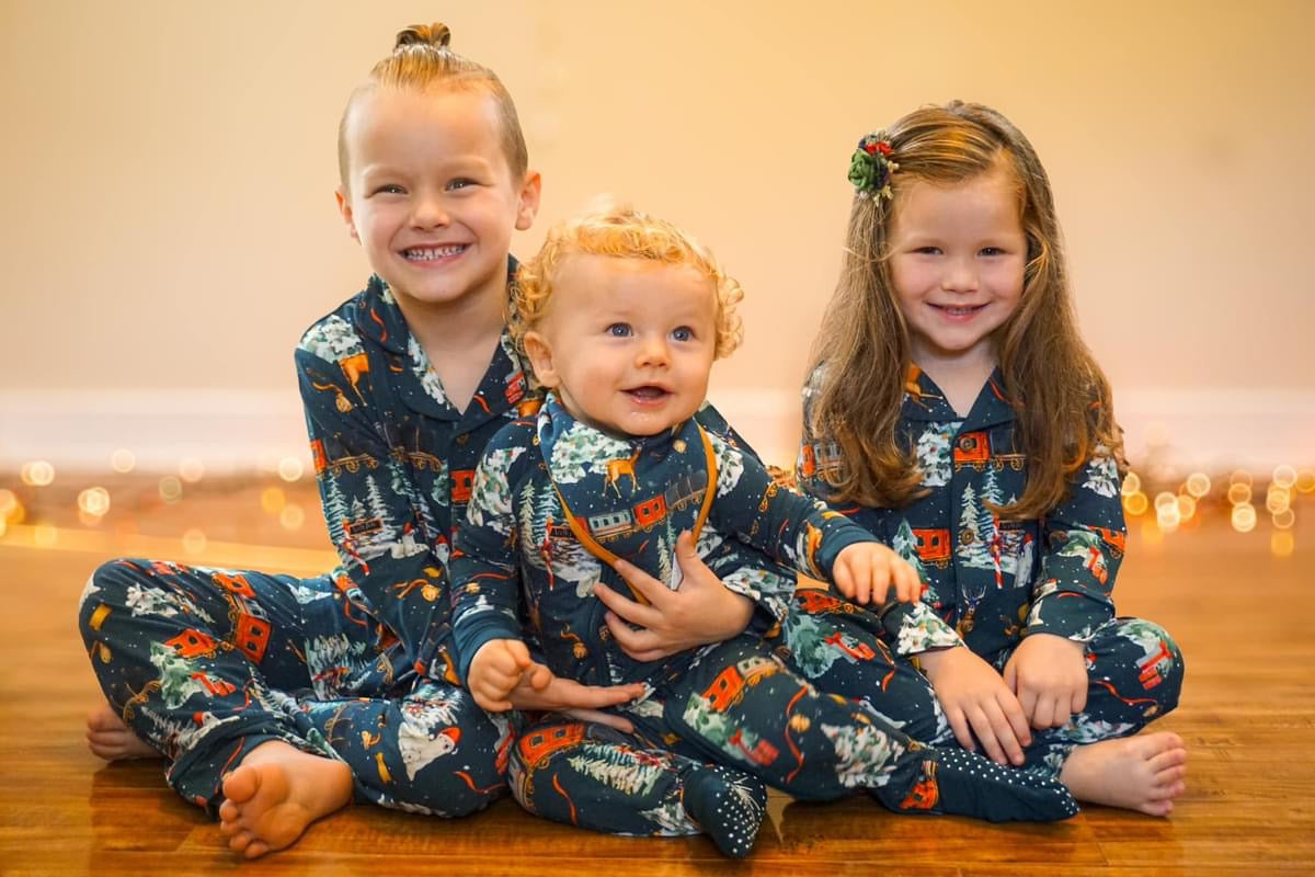 North Pole Express Traditional Button-Down pajamas