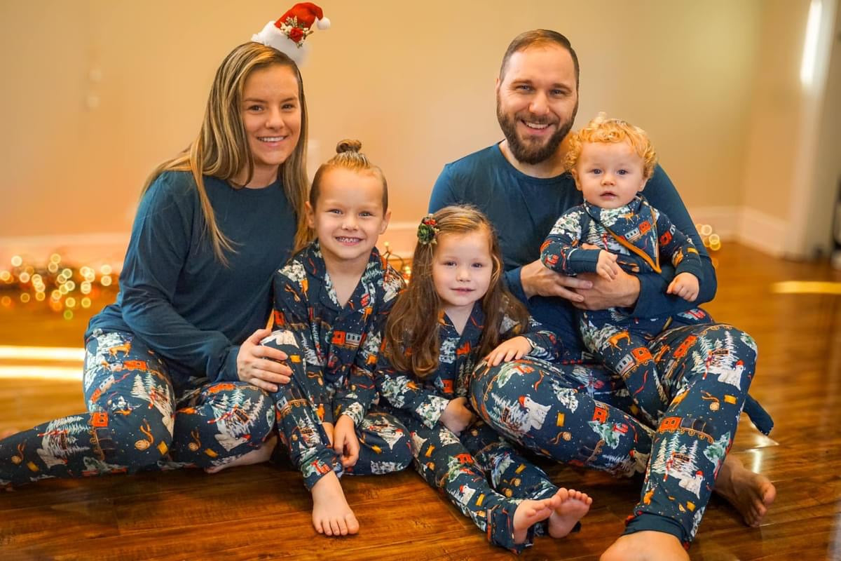 North Pole Express Traditional Button-Down pajamas