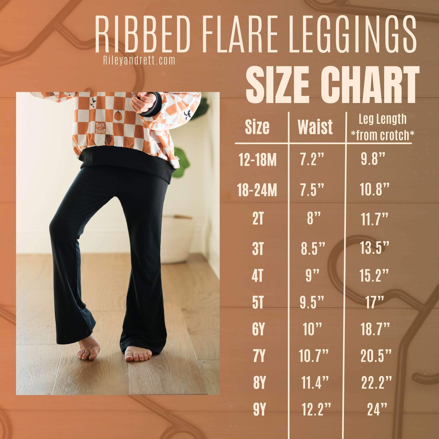 Solid Wintergreen Ribbed Flare Leggings