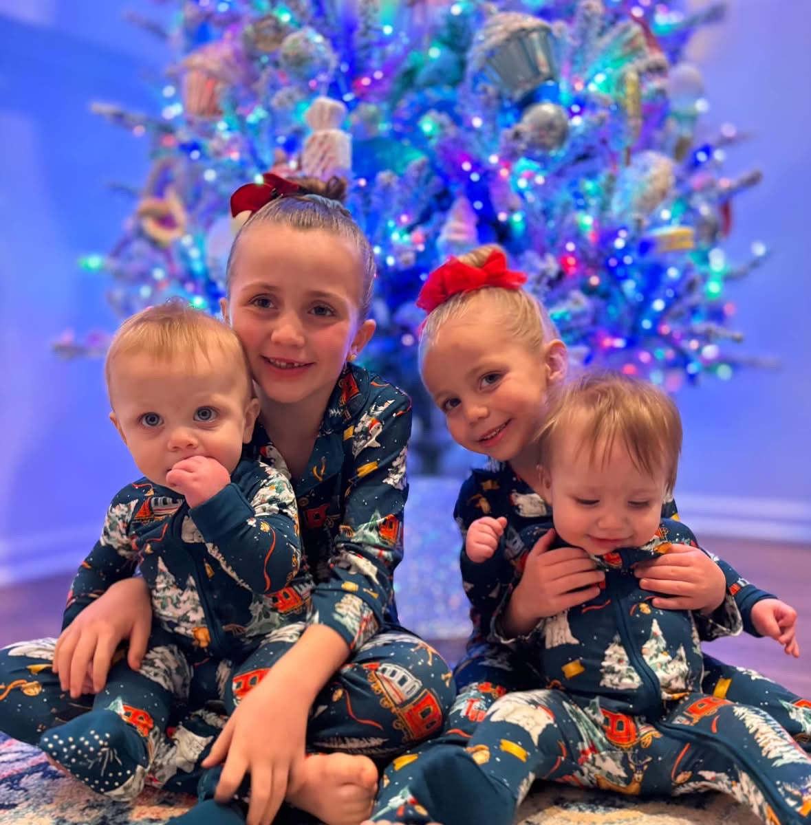 North Pole Express Traditional Button-Down pajamas