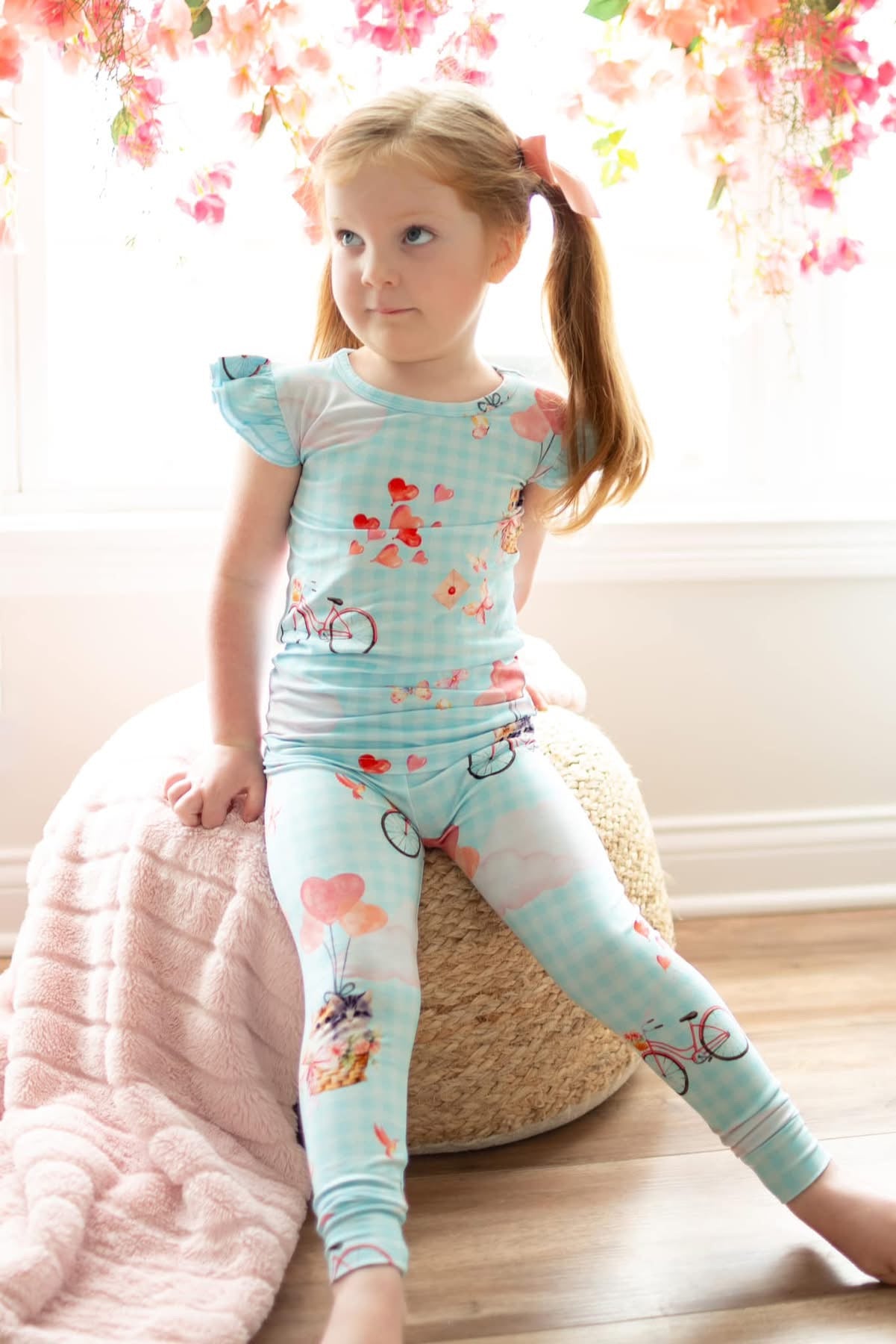 Love Is In The Air Ruffle Sleeve Lounge Set