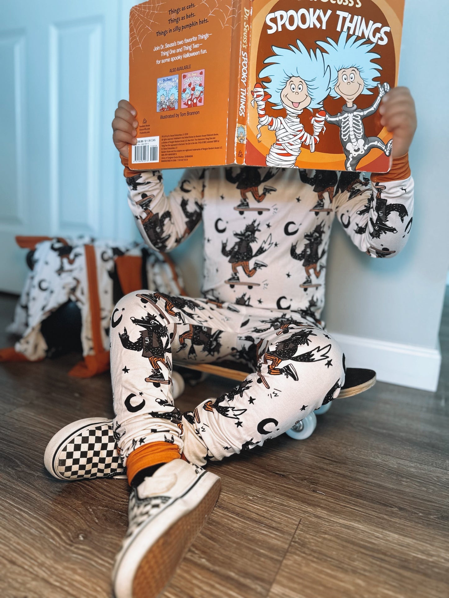 Werewolves skate -AK Dreamers Bamboo zipper PJ’s