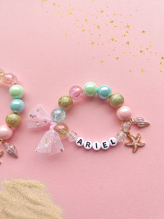 Starfish Seashell Ocean Beach Kids Charm Bracelet