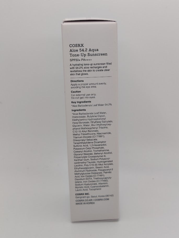Cosrx Aloe 54.2 Aqua Tone-Up Sunscreen SPF50+ PA++++